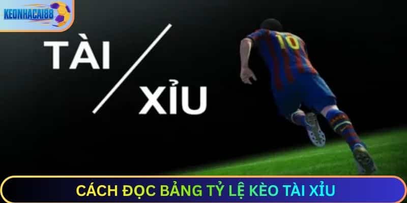 Cách đọc bảng tỷ lệ kèo tài xỉu