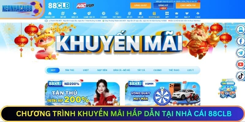 Chương Trình Khuyến Mãi Hấp Dẫn Tại nhà cái 88CLB