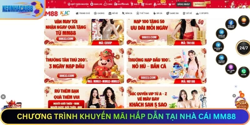 Chương Trình Khuyến Mãi Hấp Dẫn Tại nhà cái MM88
