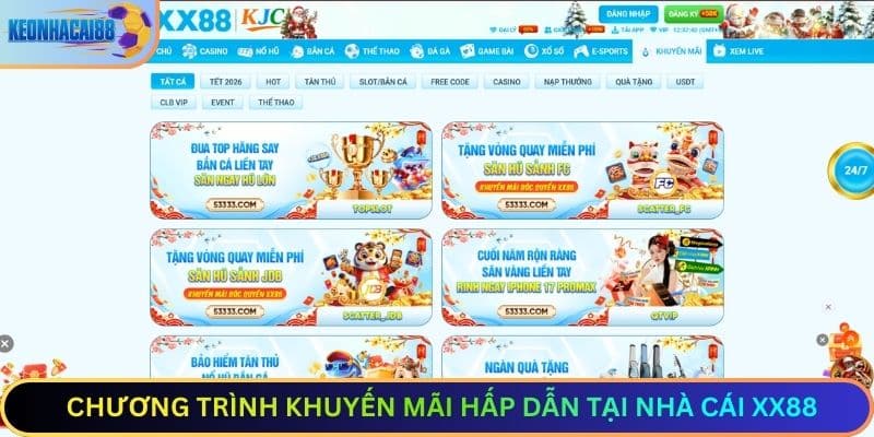 Chương Trình Khuyến Mãi Hấp Dẫn Tại nhà cái XX88
