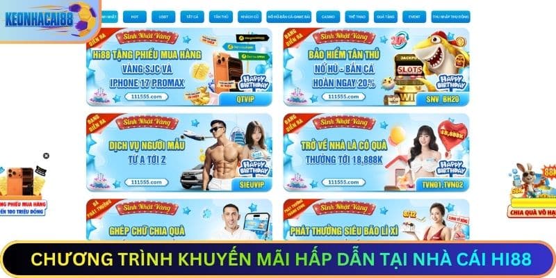 Chương Trình Khuyến Mãi Hấp Dẫn Tại nhà cái HI88